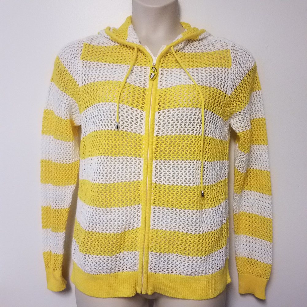 Quacker Factory Hooded Sweater Women size Large